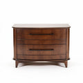 Wooden dresser with three drawers in walnut finish 60 x 40 x 30cm